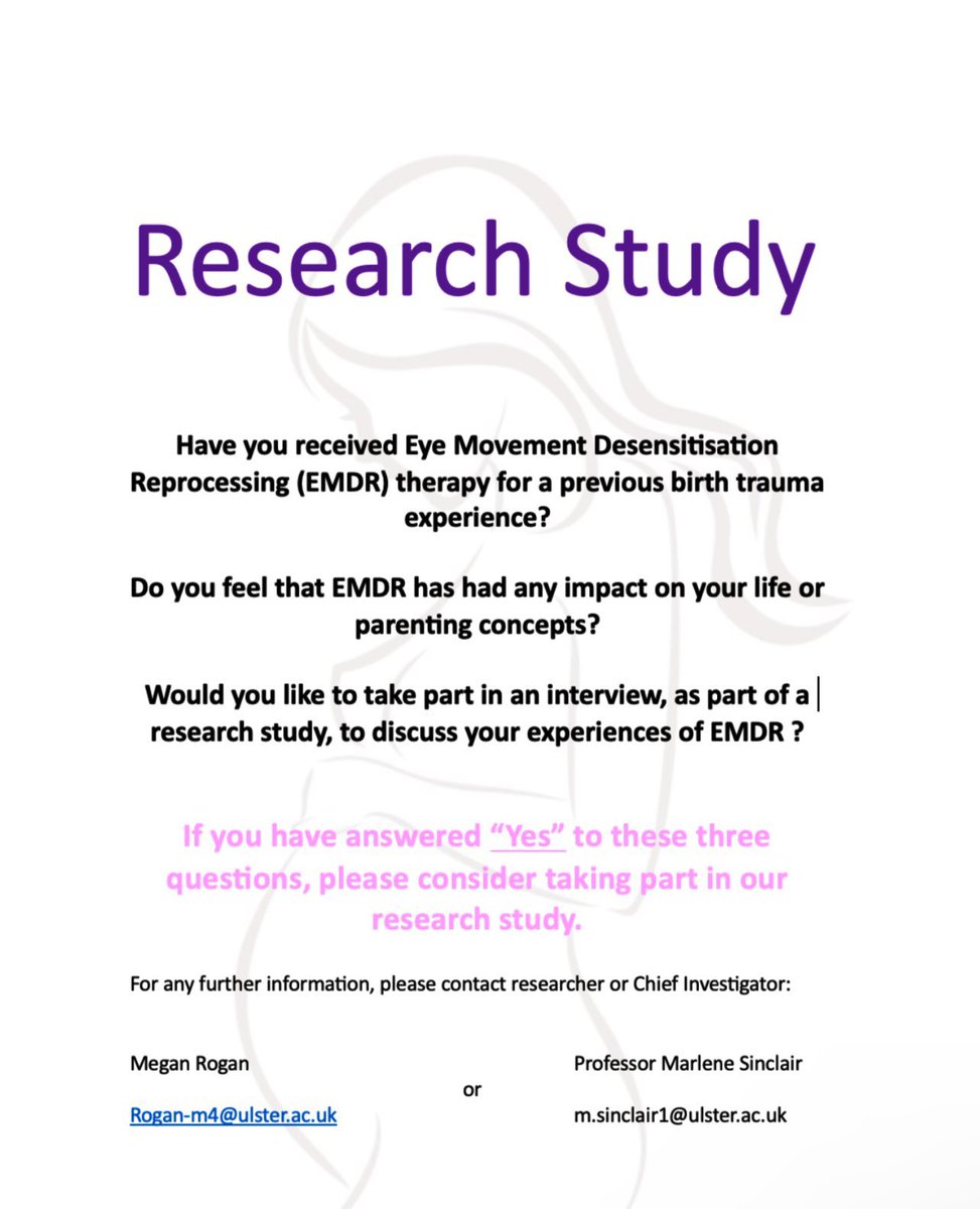 🌟 Calling women who have received EMDR therapy for birth-related trauma!🌟 Your journey matters & could help shape vital research. If you answer ‘Yes’ to the 3 questions in the poster below & are willing to share your experience, we’d love to hear from you. DM for details!