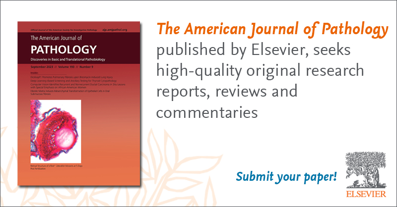 Publish in @AJPathology by @ASIPath and advance your career! Submit your paper today: spkl.io/60144obFI #pathogenesis #pathology #disease #pathobiology #science