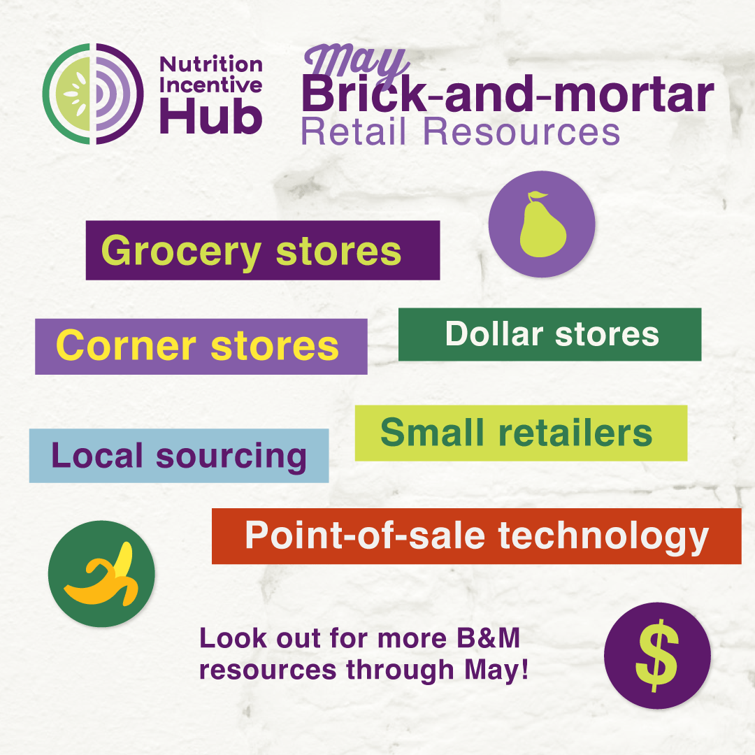 In May, we're spotlighting brick-and-mortar retail resources! Learn about NI at grocery stores, corner stores, and more. Join us as we explore strategies, local sourcing, and point-of-sale tech. @NationalGrocers @TheFoodTrust #NIFAimpacts

Supported by @USDA NIFA. #NIFAImpacts