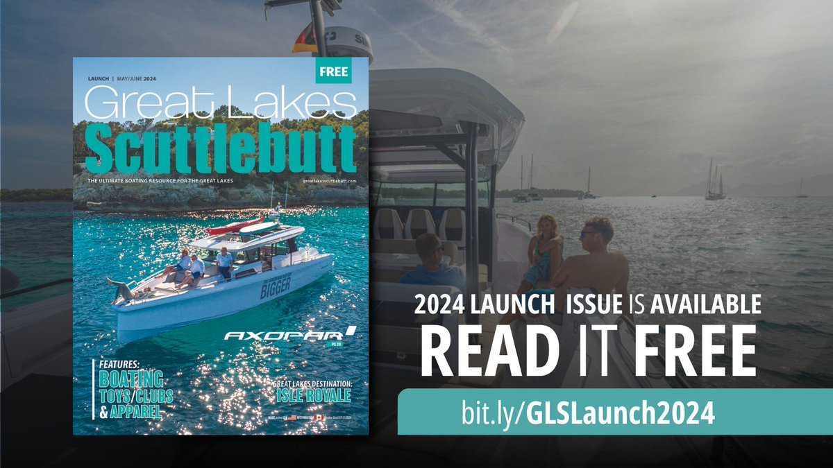 Launch Issue 2024 is available NOW! Featuring editorial on boating toys, clubs, and apparel, Launch Issue has everything you need to prepare for another Great Lakes boating season. 🔗 bit.ly/GLSLaunch2024