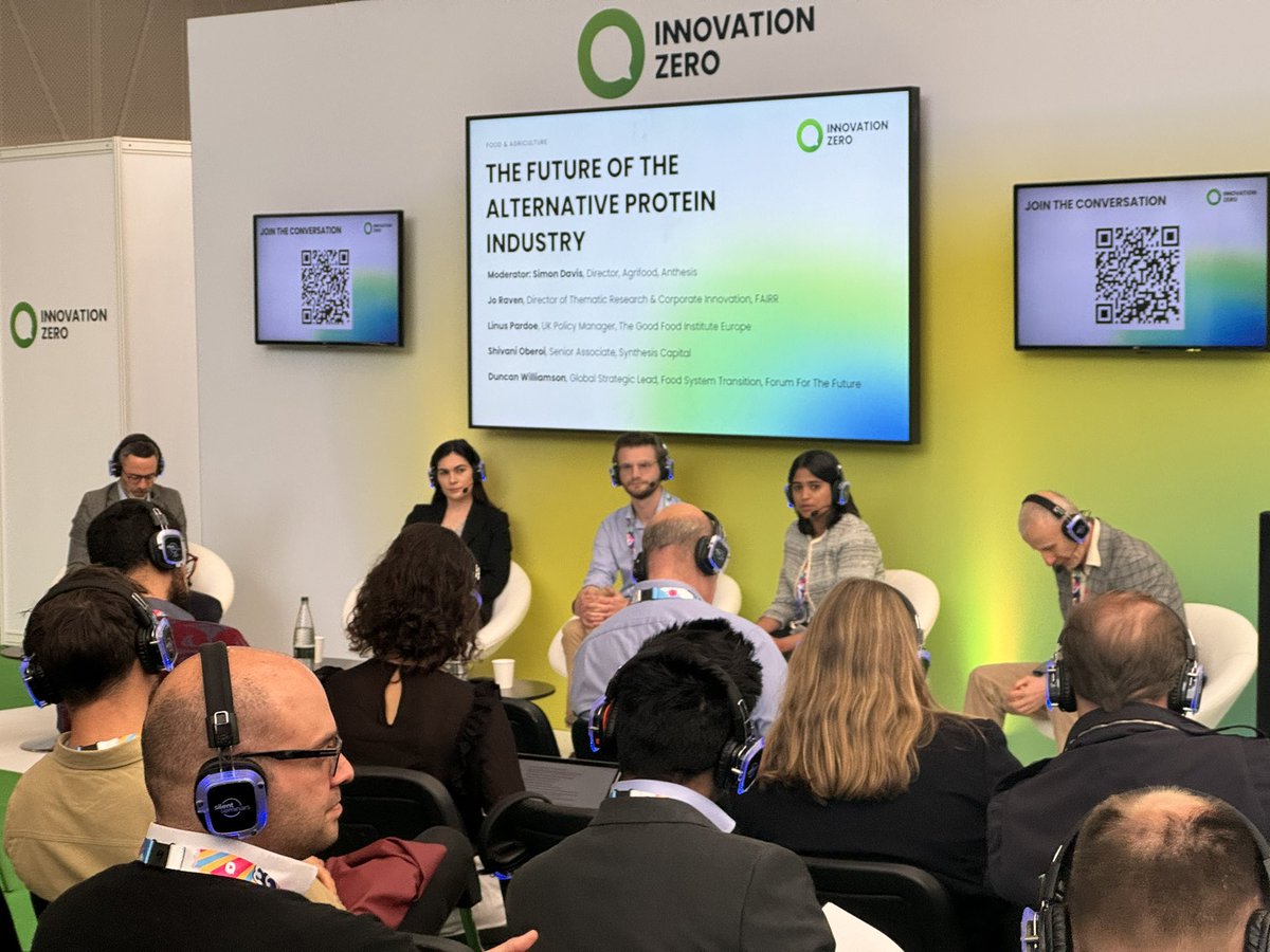 🗣️ “We have a huge amount of conviction in alternative proteins to drive disruptive change…” - Synthesis Capital’s Shivani Oberoi speaking this afternoon at the Food & Agriculture Forum