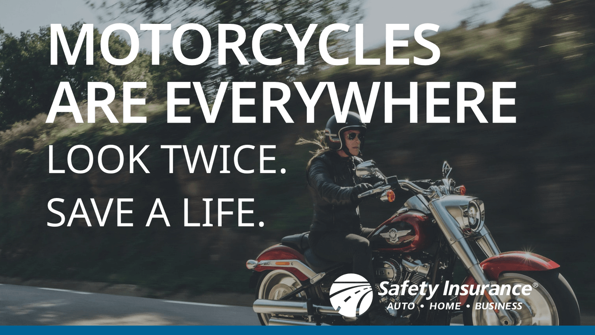 May is Motorcycle Awareness Month. As the weather begins to warm up and there are more bikes on the road, make sure you look twice while changing lanes or making a turn. #ManageLifesStorms #MotorcycleAwareness #LookTwice