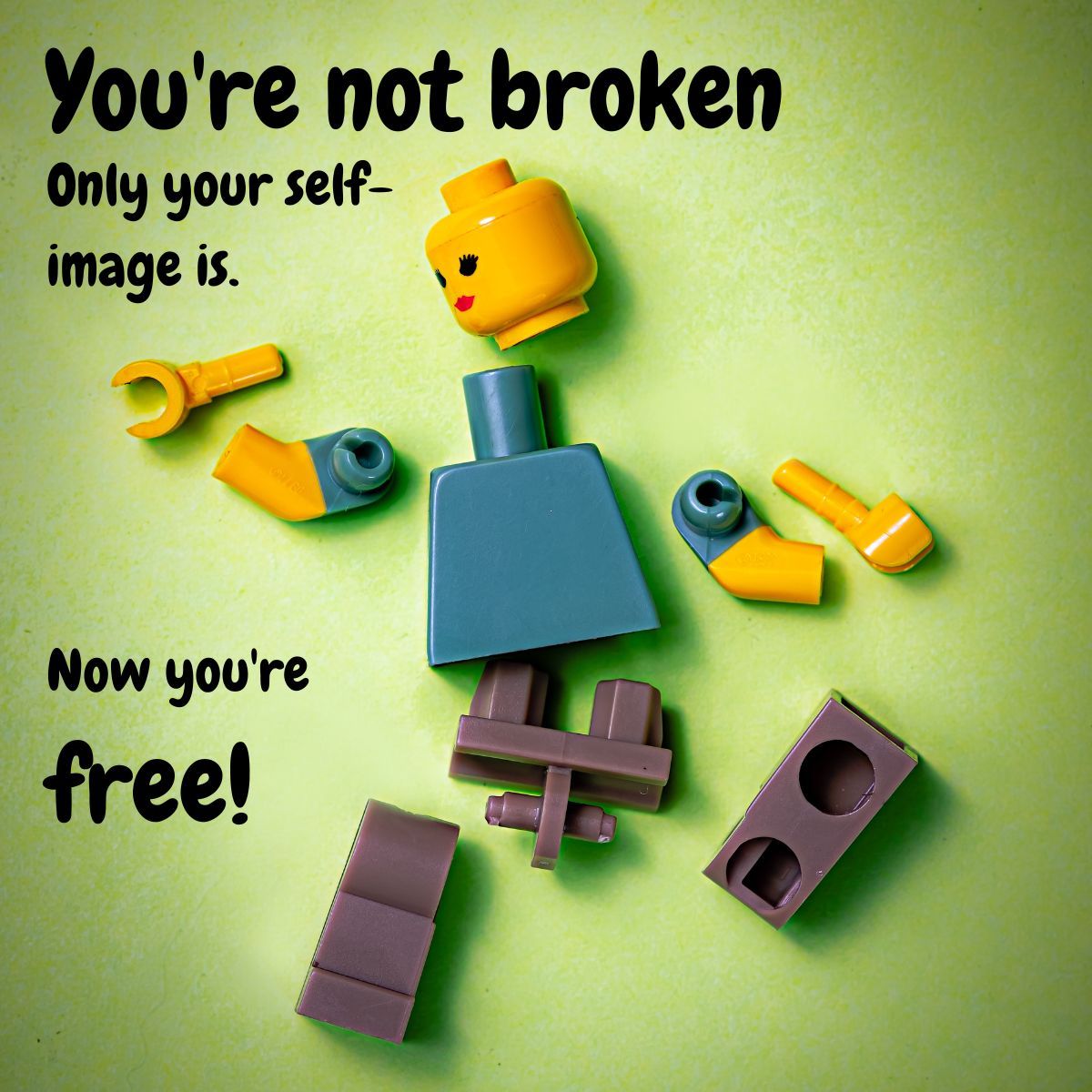 'The days that break you are the days that make you.'

As long as what breaks in you is not your spirit but your desperate grasp on outdated images and stories. Once their hold on you loosens, you are free to see and act with the world as it is . 
#selfimage #freedom