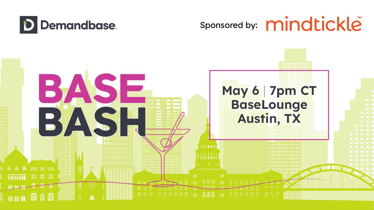 Forrester B2B Summit pros know that the real action…

🍾🍾🍾 Happens at the AFTERPARTY 🍾🍾🍾

After Monday’s Reception, head over to our Base Bash (7-10pm) for food, drinks, live music, and more fun!

Go here to get your free ticket ===>brnw.ch/21wJ6Yj 

#ForrB2Bsummit