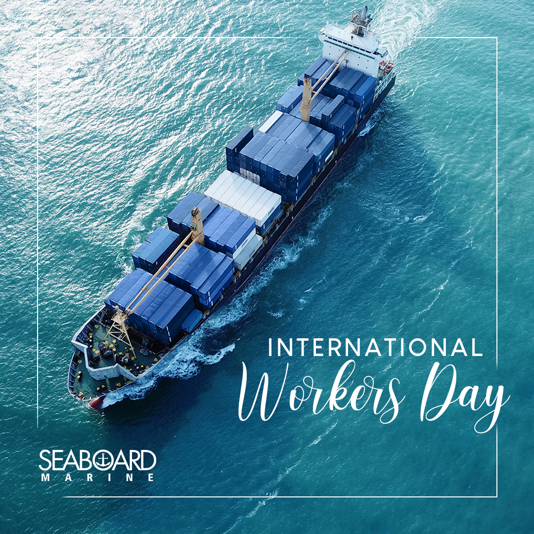 Happy #InternationalWorkersDay! We honor the hardworking individuals who keep our #globalsupplychains moving & connect the world! Let's celebrate the contributions of workers worldwide that drive our progress & prosperity. Thank you for all that you do! #SeaboardMarine #LabourDay