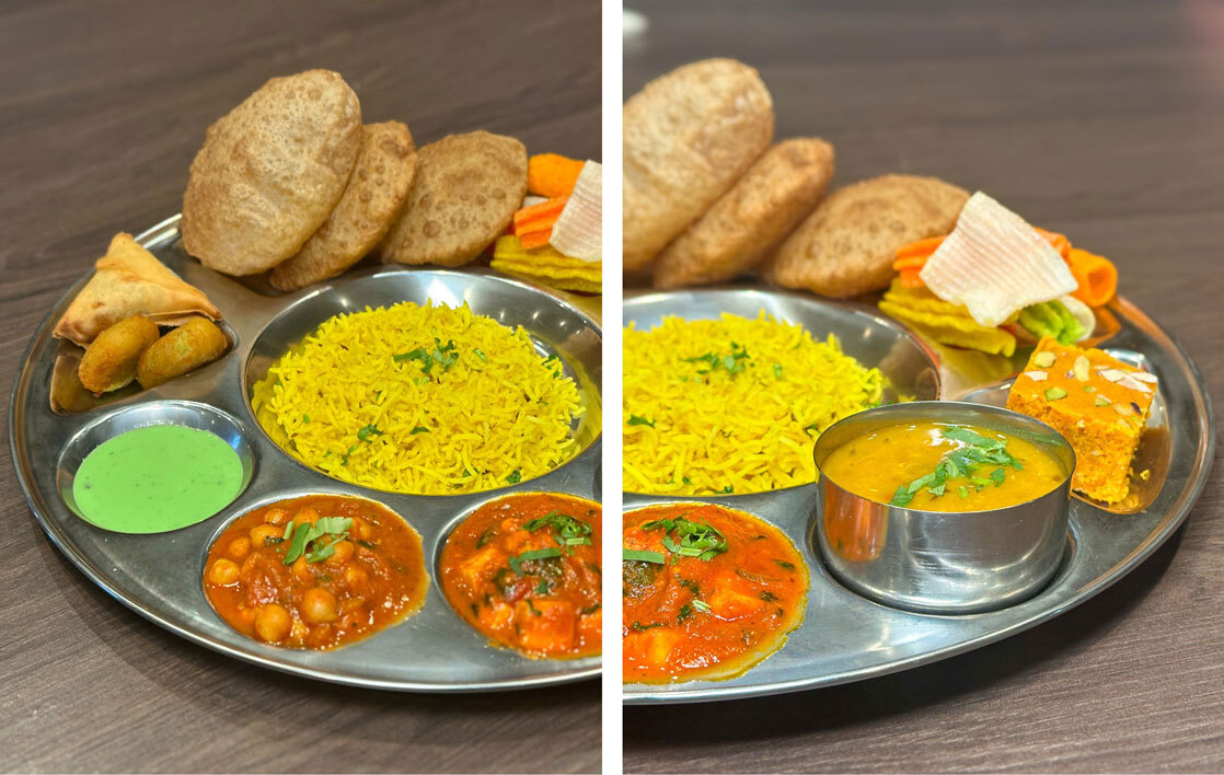 Feeling hungry? @lilysvegi have a thali-tastic offer for you. 😋 Enjoy a new thali on their menu for just £15.99pp, each week!

Please note, thalis are only available for pre-bookings. #ad

confidentials.com/manchester/off…