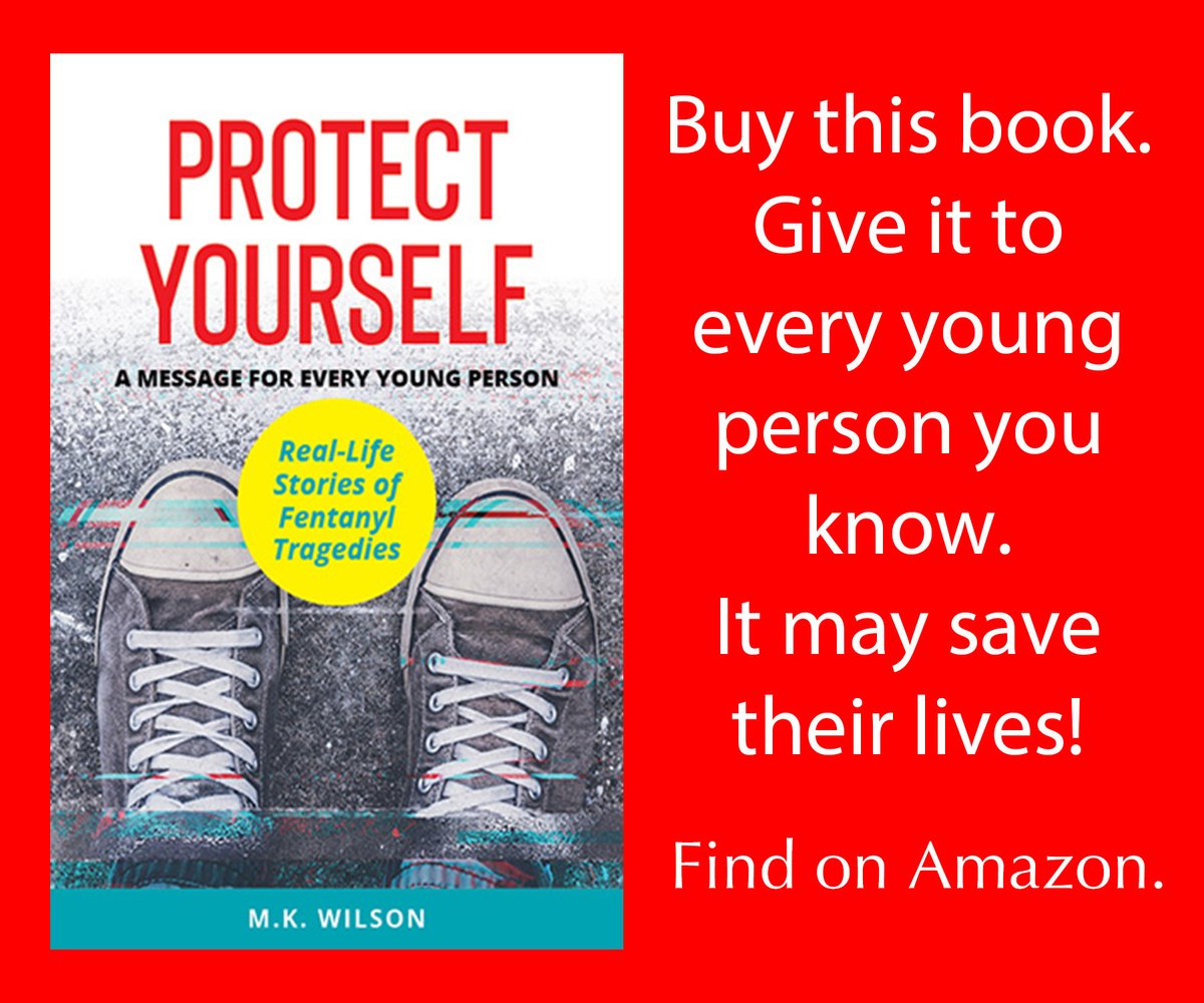 “MK Wilson has written a very powerful short book about the fentanyl crisis that has devastated far too many of our young people’s lives. Every middle/high schooler should read this.” amzn.to/3IqUMt1