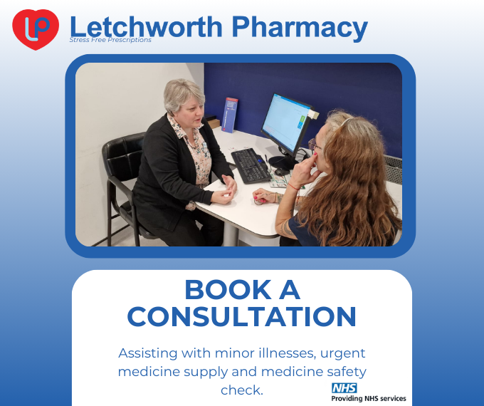 Our FREE pharmacist consultation service addresses your needs for urgent medication supplies and medical advice. Open six days a week. For a FREE consultation, give us a call or book an appointment online: bit.ly/4a8NtlE #LocalPharmacy #MedicalAdvice #NHS