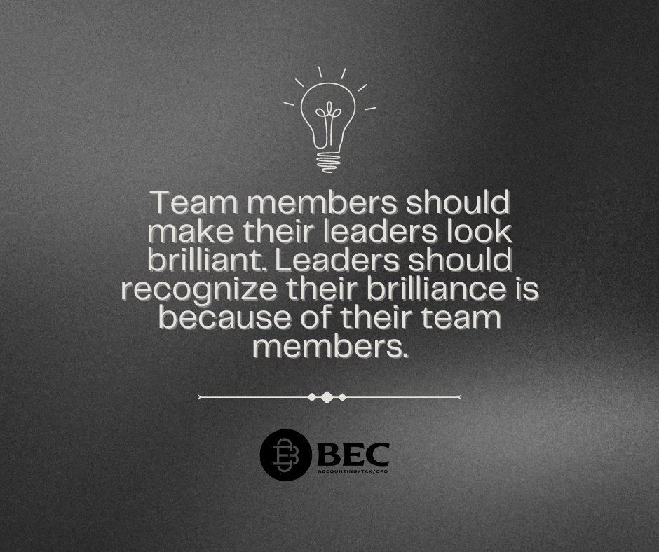 Leadership at its finest: Fostering brilliance in every team member. #beccfocpa #businessgoals #businessgrowth #betterdecisionsbetterresults #cpafirm #FinancialExcellence #FinancialAdvice #CPAInsights #teamwork