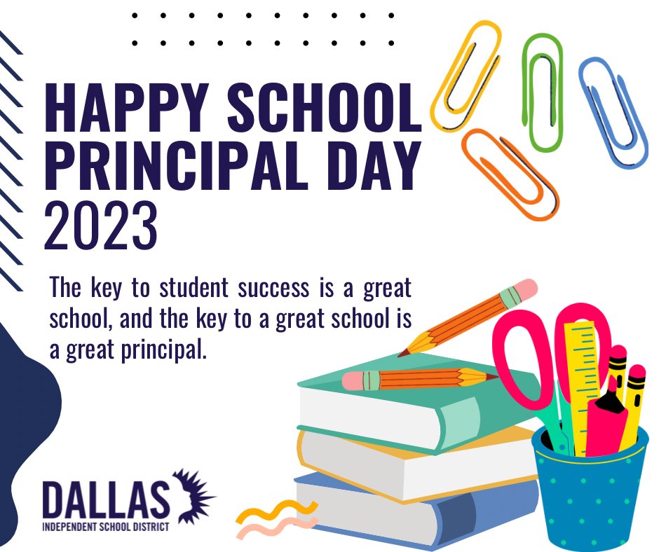 Shoutout to all the incredible principals in Dallas ISD! Your dedication and leadership make a real difference every day. #SchoolPrincipalDay #DallasISD