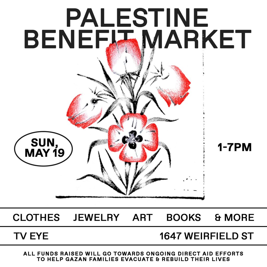 SUNDAY MAY 19 PALESTINE BENEFIT MARKET FREE WITH RSVP wl.seetickets.us/event/palestin… 🇵🇸🇵🇸🇵🇸 All funds raised will go towards ongoing direct aid efforts to help Gazan families evacuate & rebuild their lives.