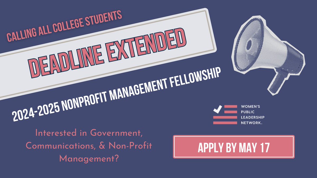 Haven't had time to get your application in for the 2024-2025 WPLN Nonprofit Management Fellowship? You're in luck, we just extended our deadline through May 17! Apply now! ➡️ hubs.ly/Q02vDZ_f0
