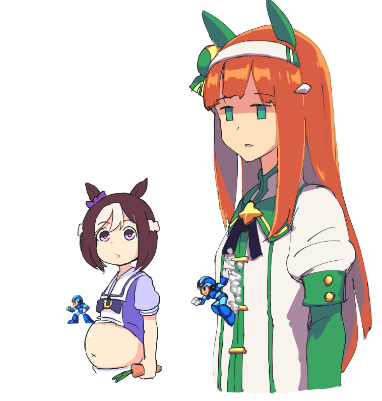 サイレンススズカ(ウマ娘) ,スペシャルウィーク(ウマ娘) 「すぺのおたんじょうび 」|魚類のイラスト