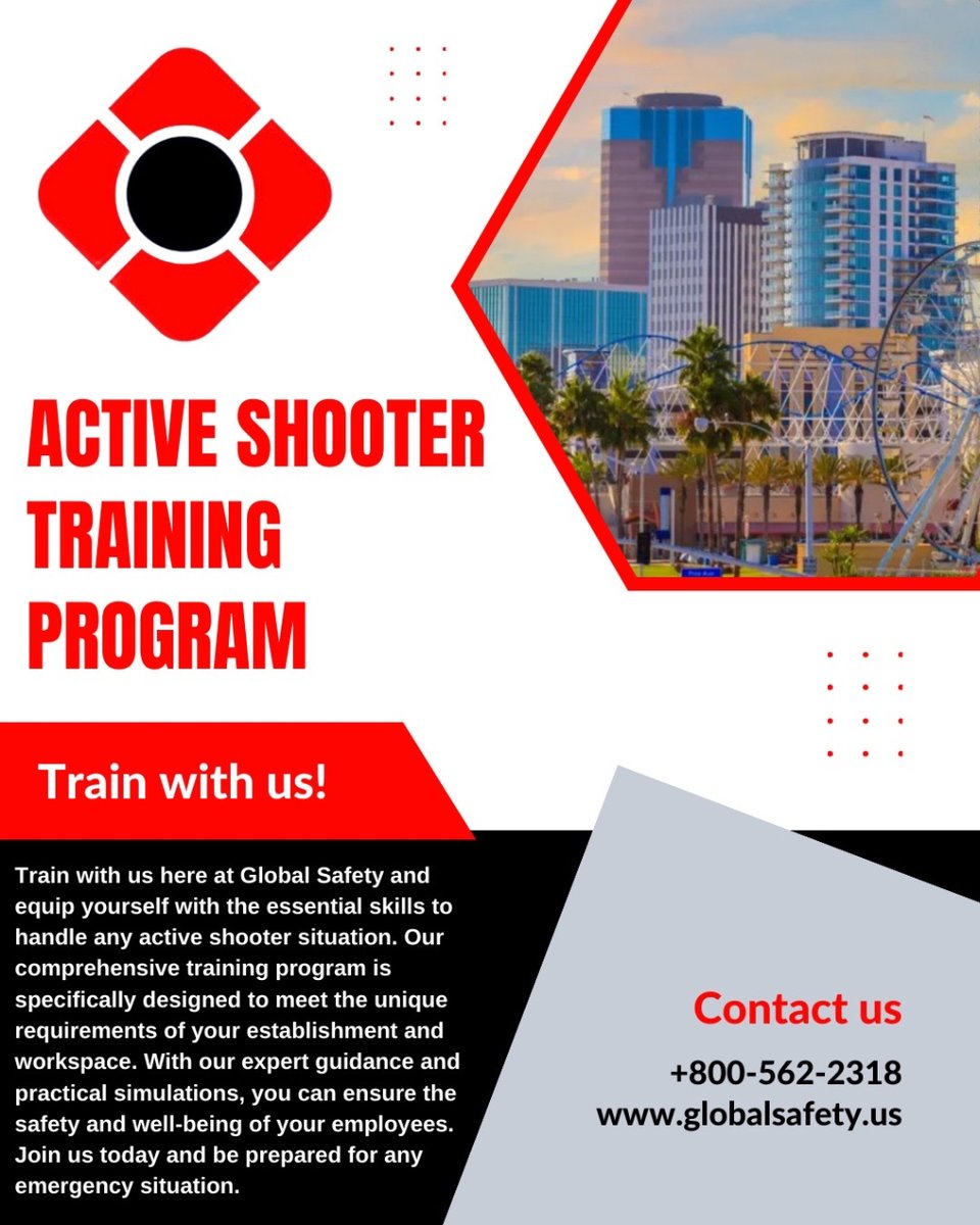Stay ahead of the curve and prioritize safety with our Active Shooter Training program. Your readiness can make all the difference. #PrioritizeSafety #BePrepared