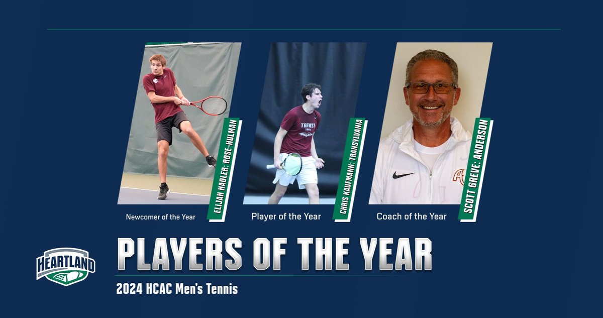 HCAC Men's Tennis | Awards and All-Conference With the 2024 Men's Tennis season in the books, the HCAC award winners are in. Congrats to all the All-Conference honorees and award winners. Full Release: tinyurl.com/3ecj5zb8 #TheHeartofD3 | #D3Tennis