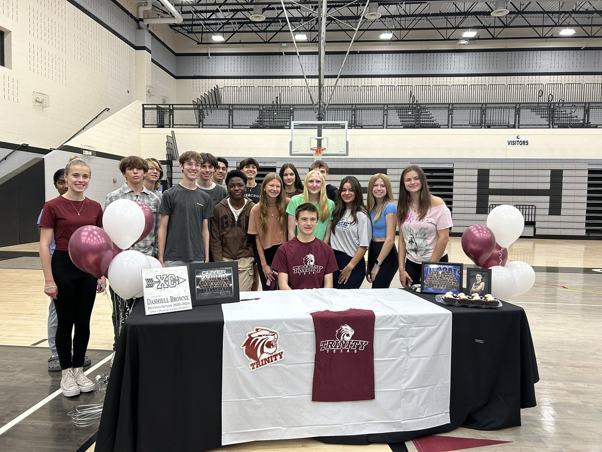 Congratulations to Dashiell Brown. He will continue his academic and athletic career at Trinity University.
