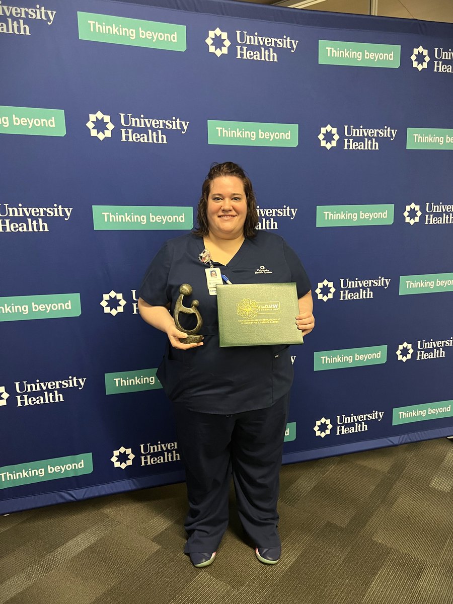 Join us in congratulating Randee Blakemore RN, Transplant Educator, for receiving a @DAISY4Nurses   Award! We are proud to share that Randee's compassion and patience during transplant education has made a lasting impact on one of our patients. #DaisyAward #NurseAppreciation