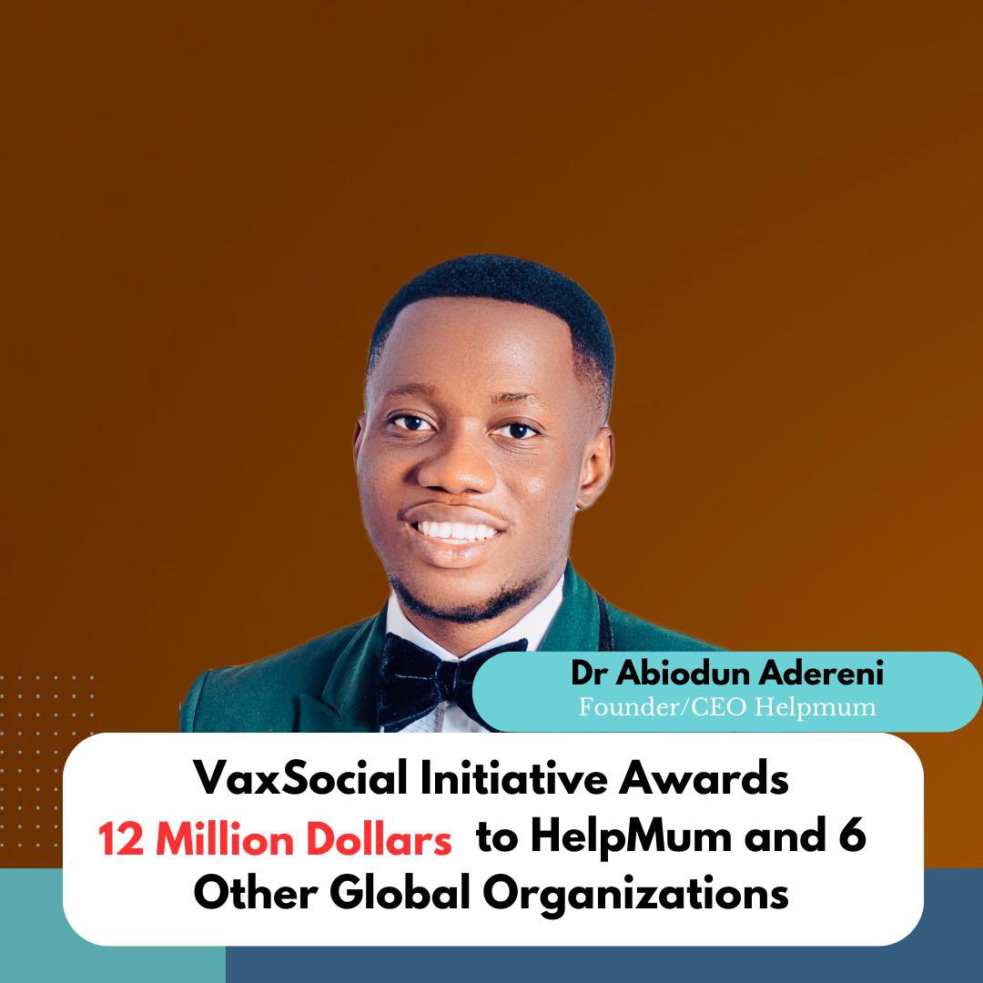 Vaxsocial initiative awards 12 million dollars funding to HelpMum Africa and 6 other global organization We are excited to announce that HelpMum Africa and The Behavioural Insights Team is among the 7 global organization that will receive funding totalling 12 million dollars