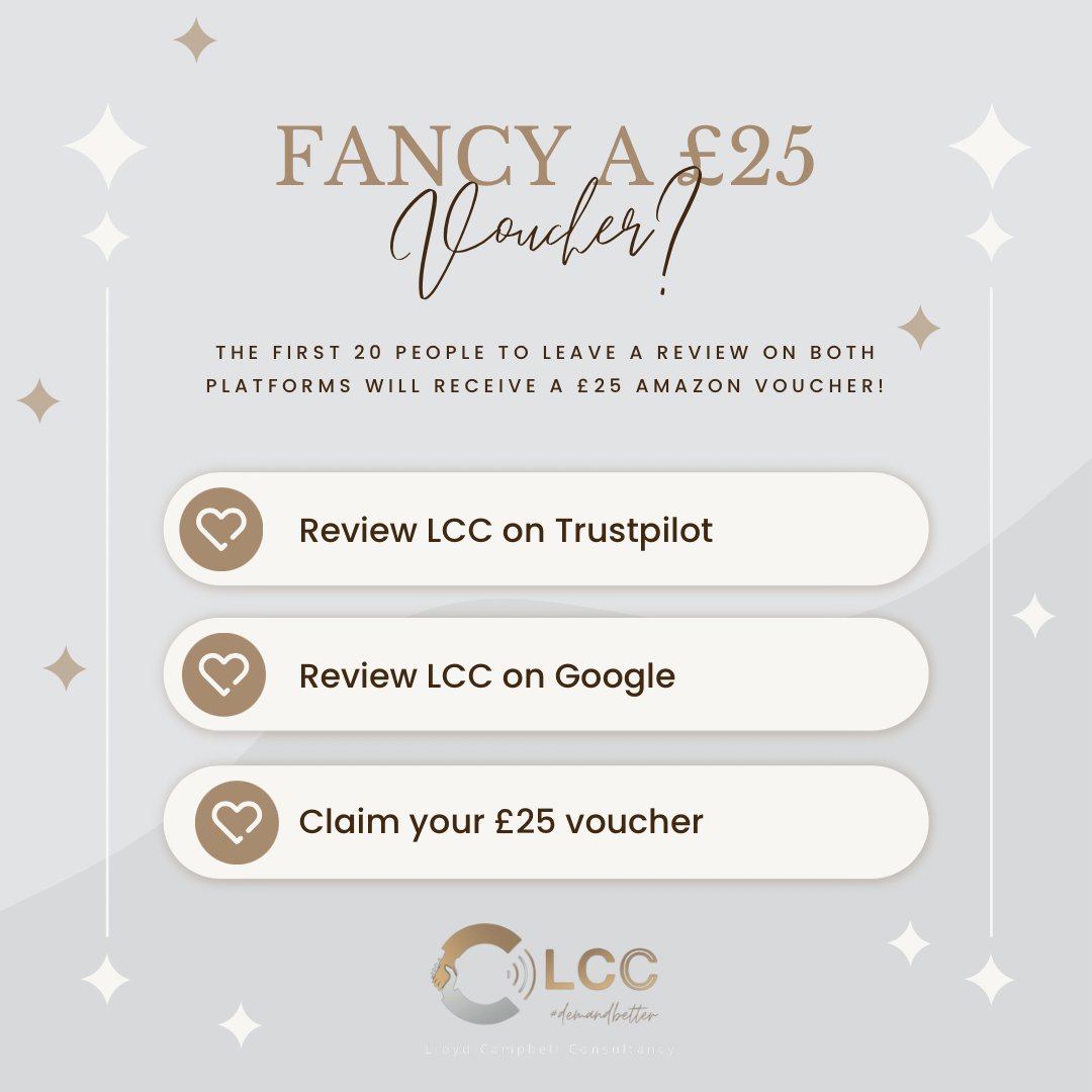 We’ve got an exciting new incentive! Who wants to bag a £25 Amazon voucher? 

We’re only giving away 20 so be quick ⏱️ 

#lcccustomer #referralrewards #makingbusinessbetter #supportallbusiness #supportlocal #GiveawayAlert
