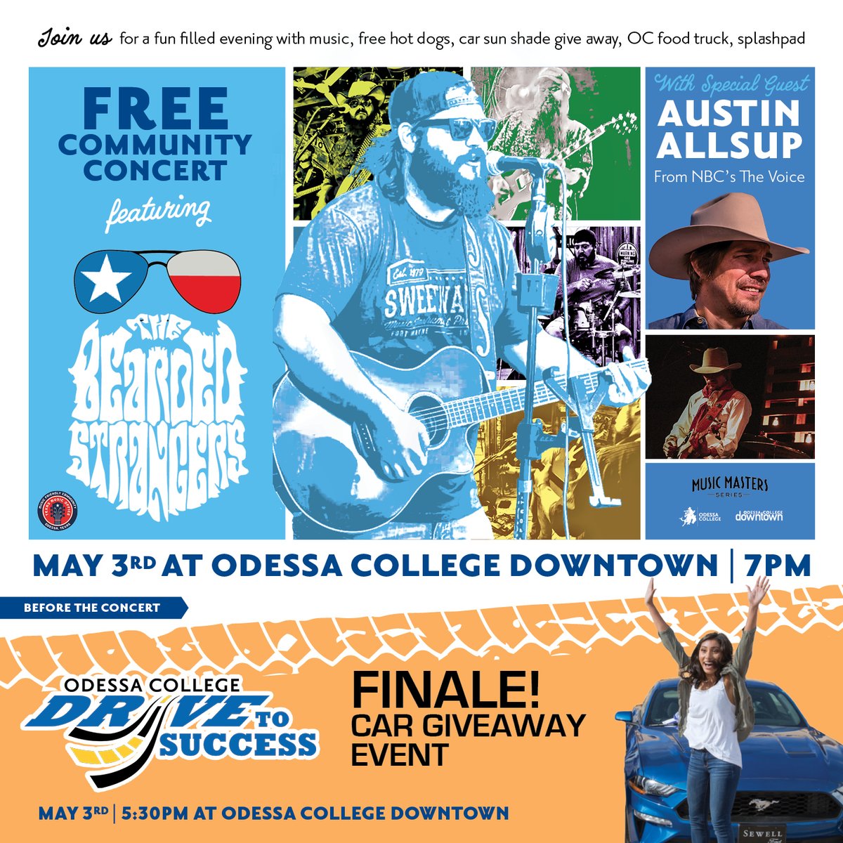 Join us for our 2024 Music Masters Series 🎼 📆 May 3rd The DTS Finale: Car Giveaway! | ⏰ 5:30 PM |📍OC Downtown Free community concert! | ⏰ 7:00 PM |📍OC Downtown Free hot dogs | 100 car sun shade giveaway | OC food truck | splash pads | and more..!