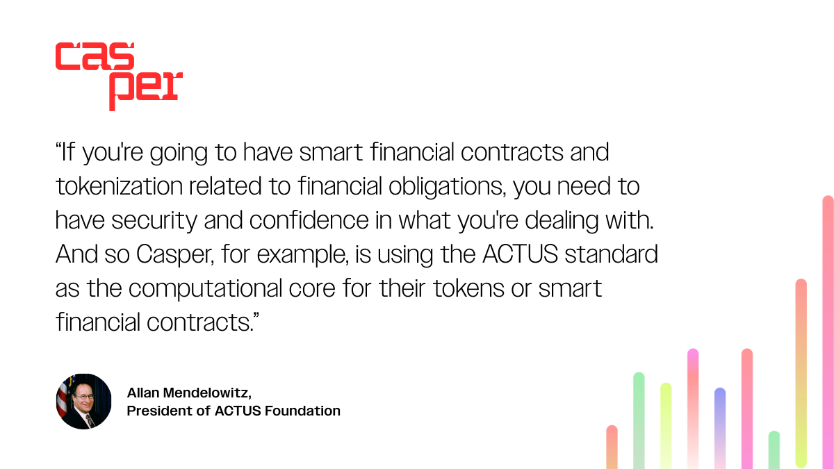The ACTUS conference is just 2⃣ weeks away! Remember to secure your ticket and check out our podcast with Allan Mendelowitz from @ActusResearch to learn more about the future of blockchain regulation👉 t.ly/LcGPL