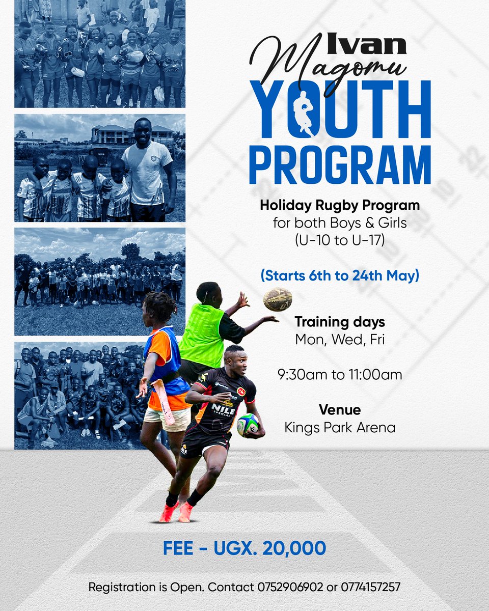 Join us for an exciting holiday rugby program 💪🏾😊

Happy New Month! 🥳