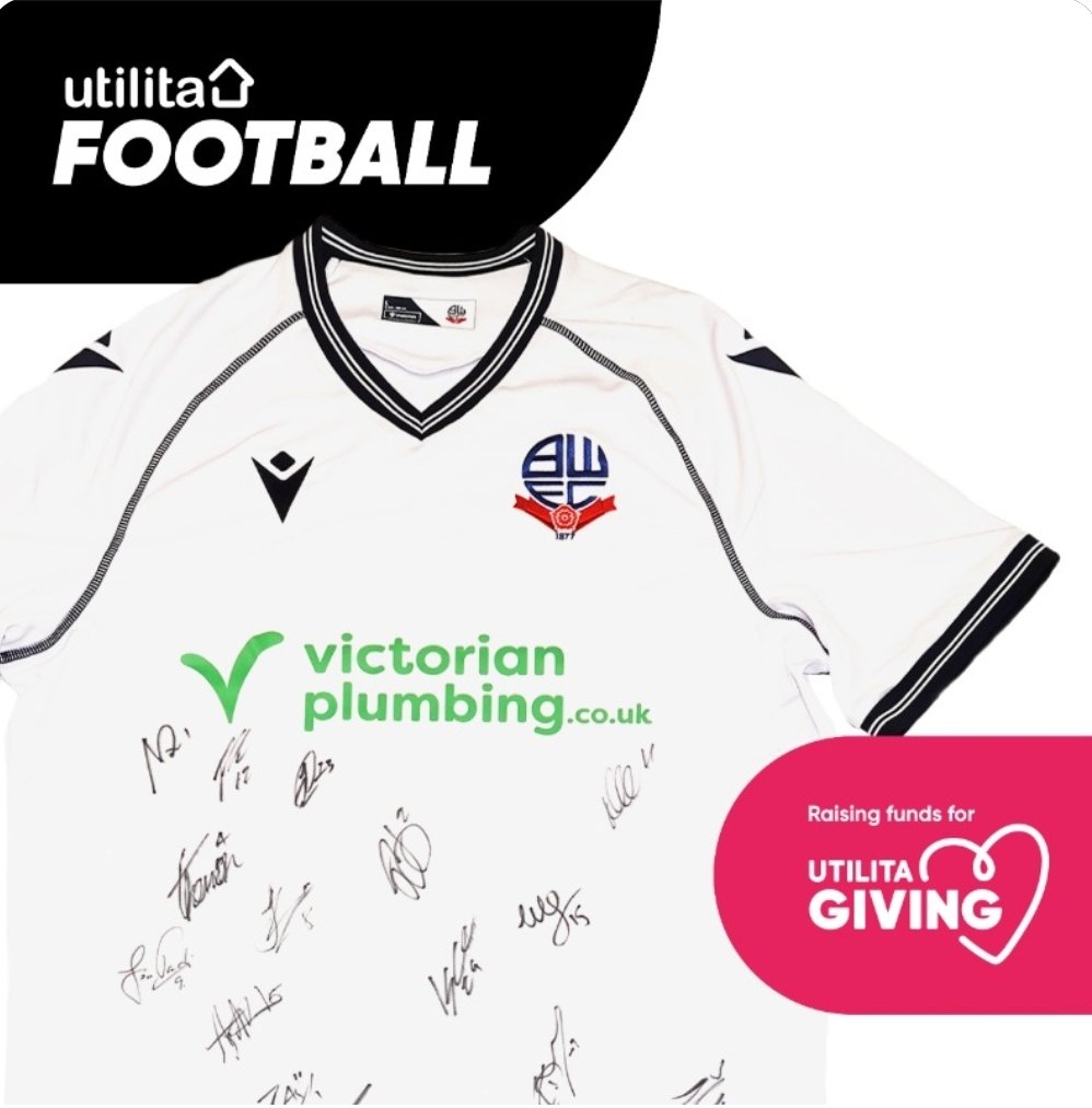 ꜱɪɢɴᴇᴅ ꜰᴏᴏᴛʙᴀʟʟ ꜱʜɪʀᴛ ᴀᴜᴄᴛɪᴏɴ ⚽🩷 Win a @OfficialBWFC 2023/24 home shirt signed by the first team squad! ✍️ All money raised will be supporting people out of fuel and food poverty. Bid here 👇 jumblebee.co.uk/UF23-24 @UtilitaFootball