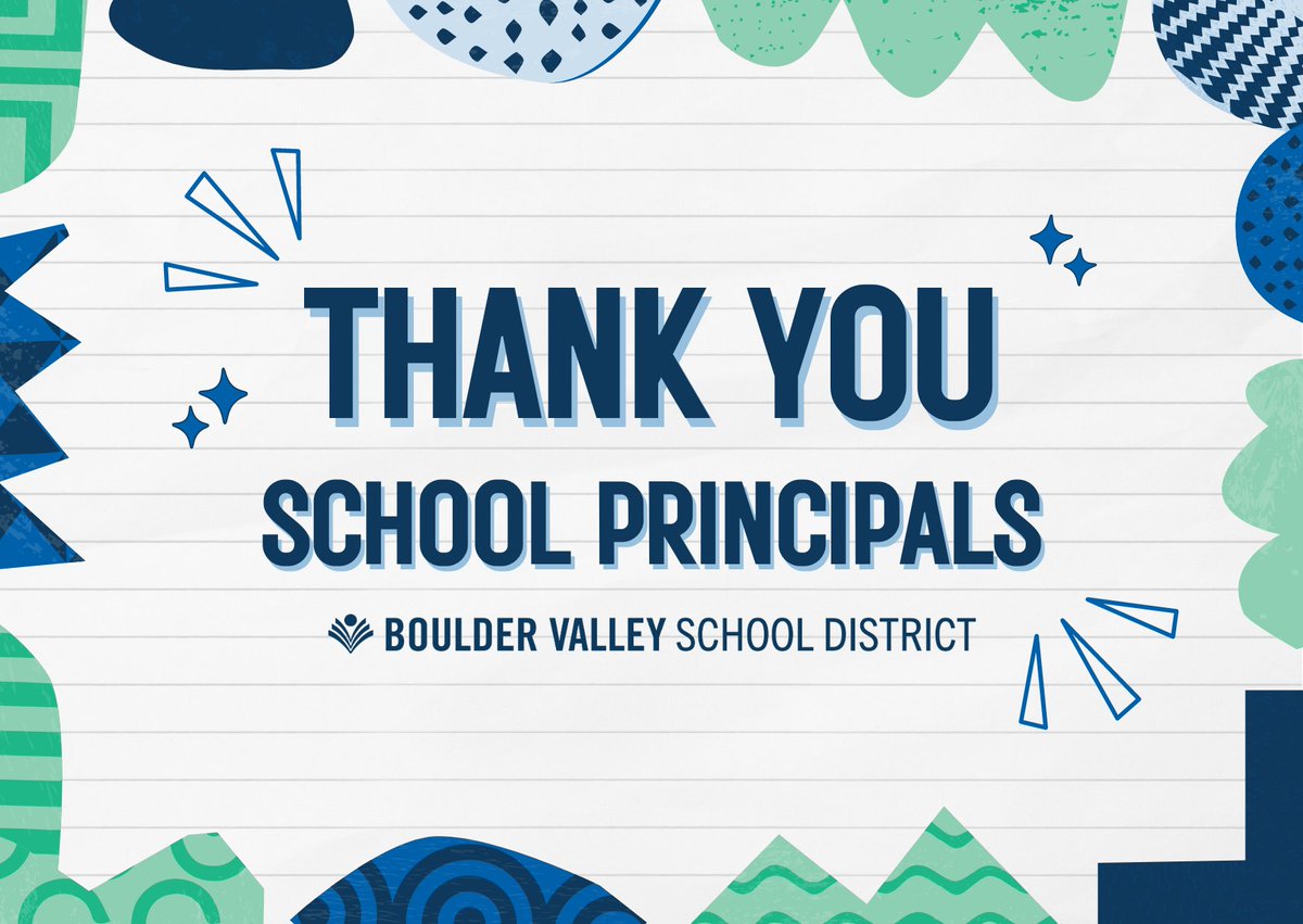 It's School Principal's Day! We want to take a moment to thank our amazing #BVSD principals for all of their hard work and dedication to our schools, students and families. We appreciate you all so much! 👏👏👏 #BVSDproud #OurPeopleAreOurStrength