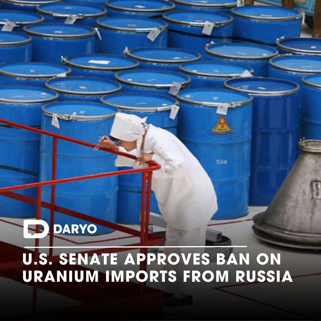 @eUSASenate approves ban on #uranium imports from #Russia

The #legislation, which received prior approval from the #HouseofRepresentatives in December of the previous year, now awaits the signature of @POTUS to become law

👉Details — lnkd.in/dukqp6N5

#USSenate #uranium…