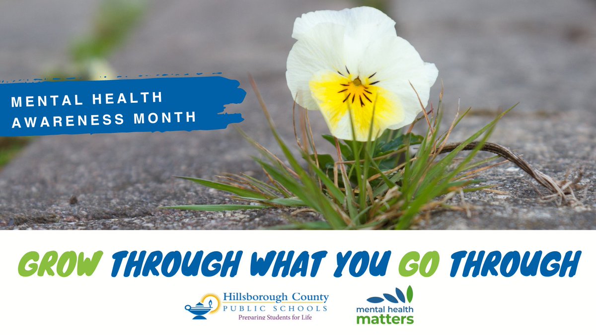 May is Mental Health Awareness Month, and we are committed to supporting the health and well-being of our students. If you or a loved one needs assistance or guidance, please visit our mental health resources: hillsboroughschools.org/mentalhealth. 💚