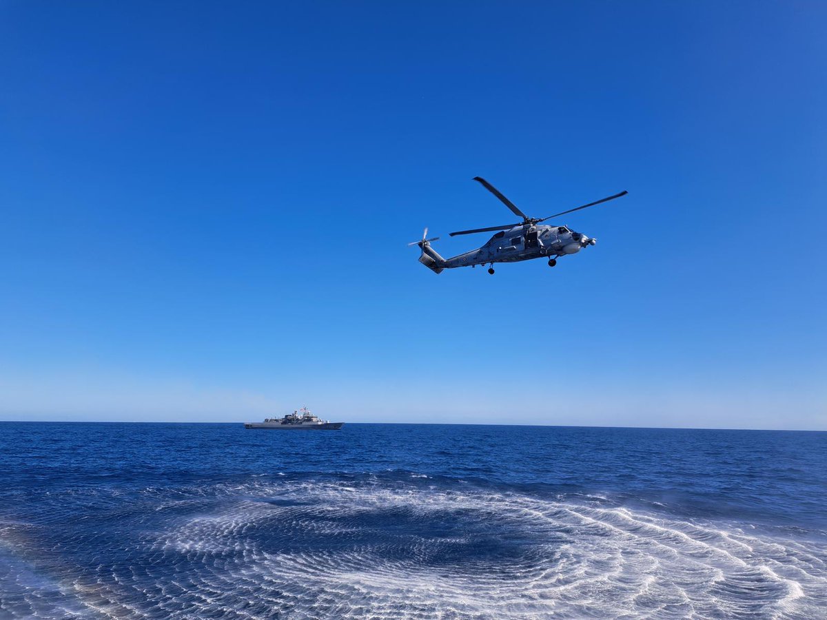 Prêts à faire face à toutes les menaces🛡️ En Méditerranée, le @COM_SNMG2 sous commandement 🇫🇷 participe à l’exercice interalliés #NeptuneStrike. L'OTAN agrège les capacités maritimes du haut du spectre au bénéfice de la posture dissuasive et défensive de l'Alliance. 📸 Zoom…