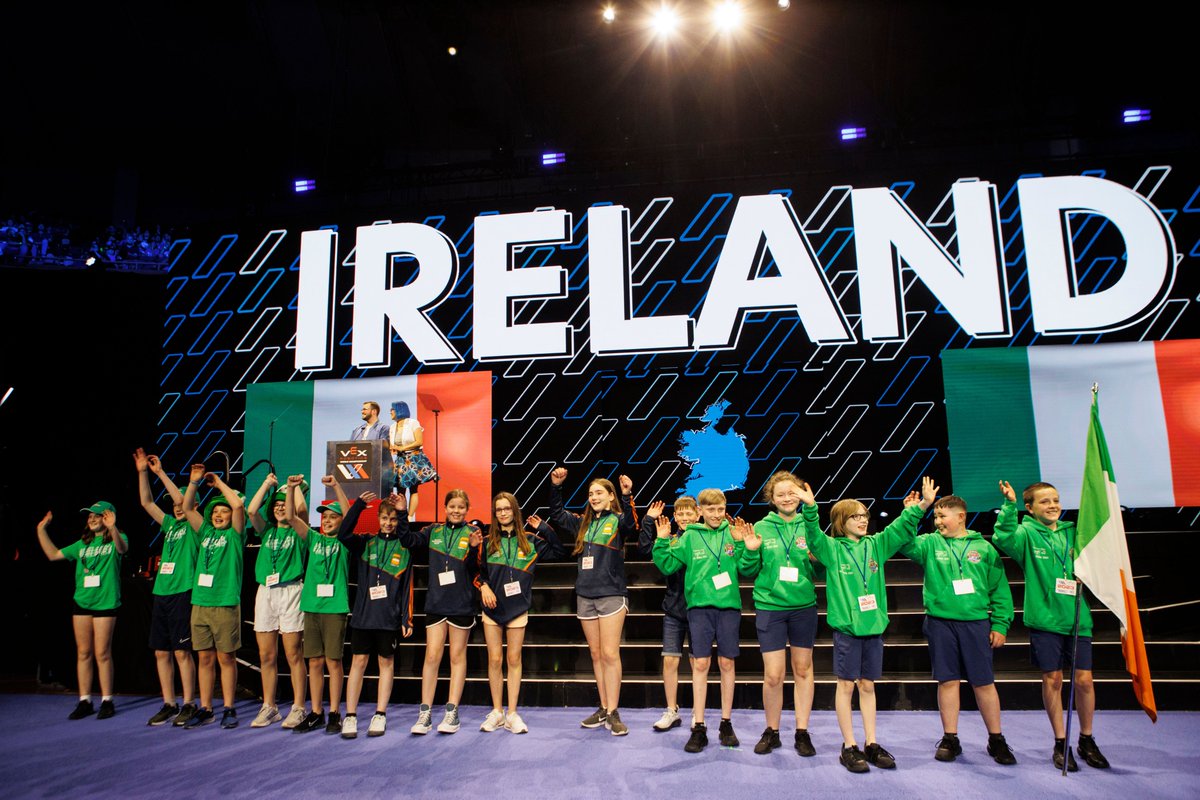 Want to join in with the #VEXWorlds action? Look no further 👀 The Opening Ceremonies with the Parade of Nations will kick off at 7pm GMT+1 today! Watch here 👉 buff.ly/3UwqD25 Want to watch the @stjosephsbrobe team in their matches? 👇 #VexIrelandatWorlds