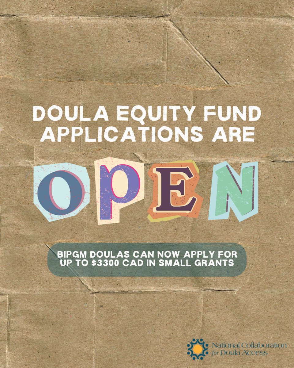 🎉 The #NCDA is now accepting applications for our #DoulaEquityFund small grants!

doulaaccess.org/members-portal/