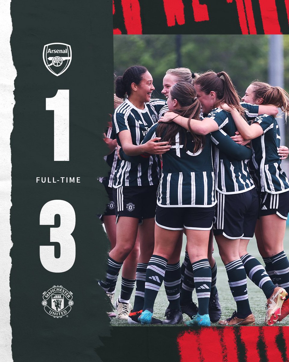 Our U21s are National champions! 🏆 The Reds beat Arsenal 3-1 with Amelia Oldroyd, Tamira Livingston and Megan Sofield on the scoresheet! 💪 #MUWomen || #MUAcademy