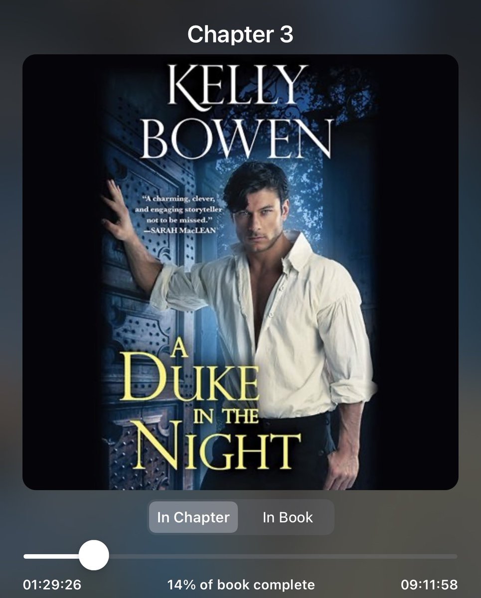 Kelly Bowen is one of my new to me histrom authors I’m trying this month, chosen in part bc the narrator is Ashford McNab who did a lot of the Maiden Lane books.