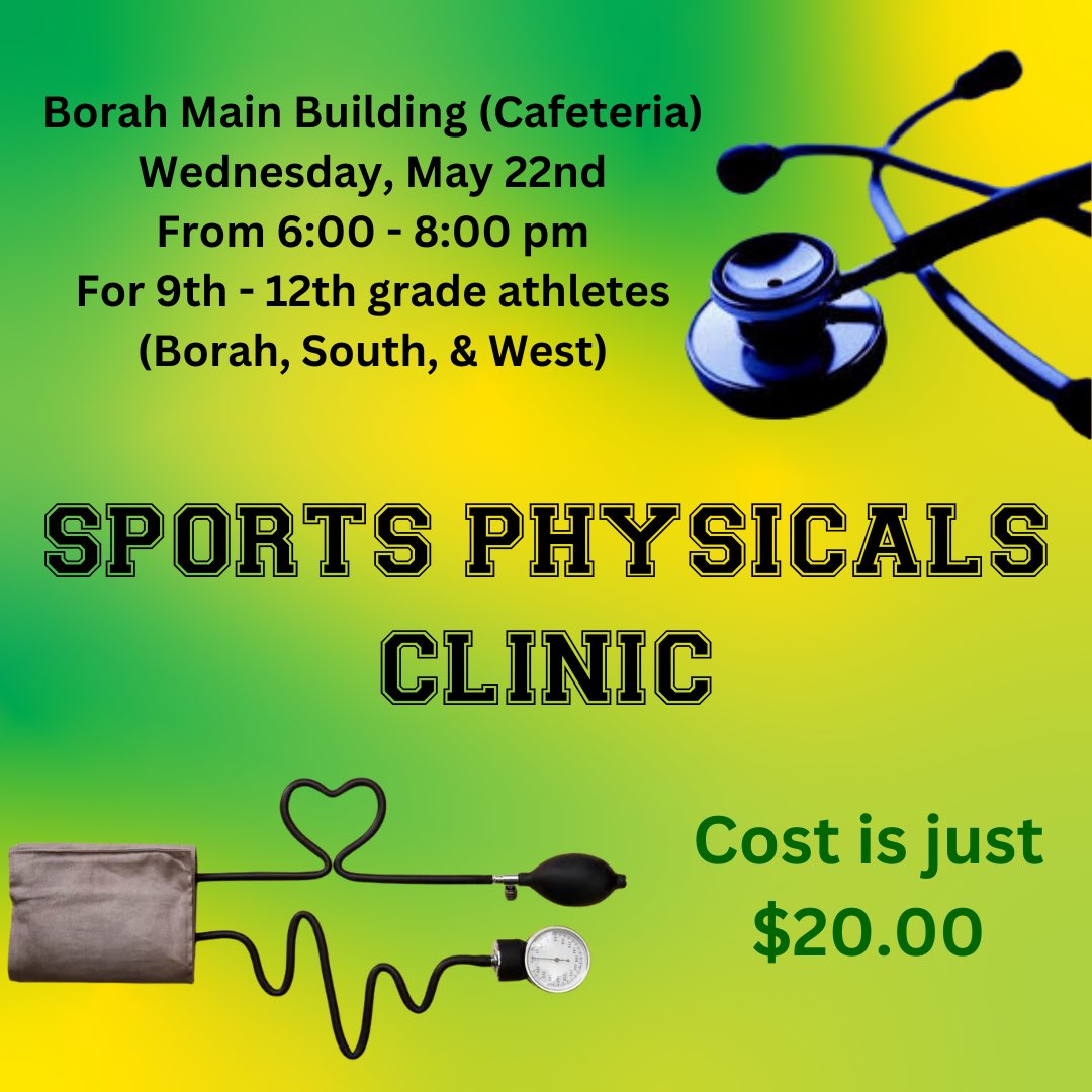BorahSportsMed's tweet photo. @borahfootball @BorahVolleyball @BorahSoccer @Borahfutbol @borahxc1 @BorahSwimTeam @borahspirit @BorahCheer @BorahBoysHoops @ladylionshoops @BorahBaseball @BorahSoftball @BorahTrack @Borah_Tennis @BorahGolf @BorahAthletics https://t.co/9GSiL4iyiA