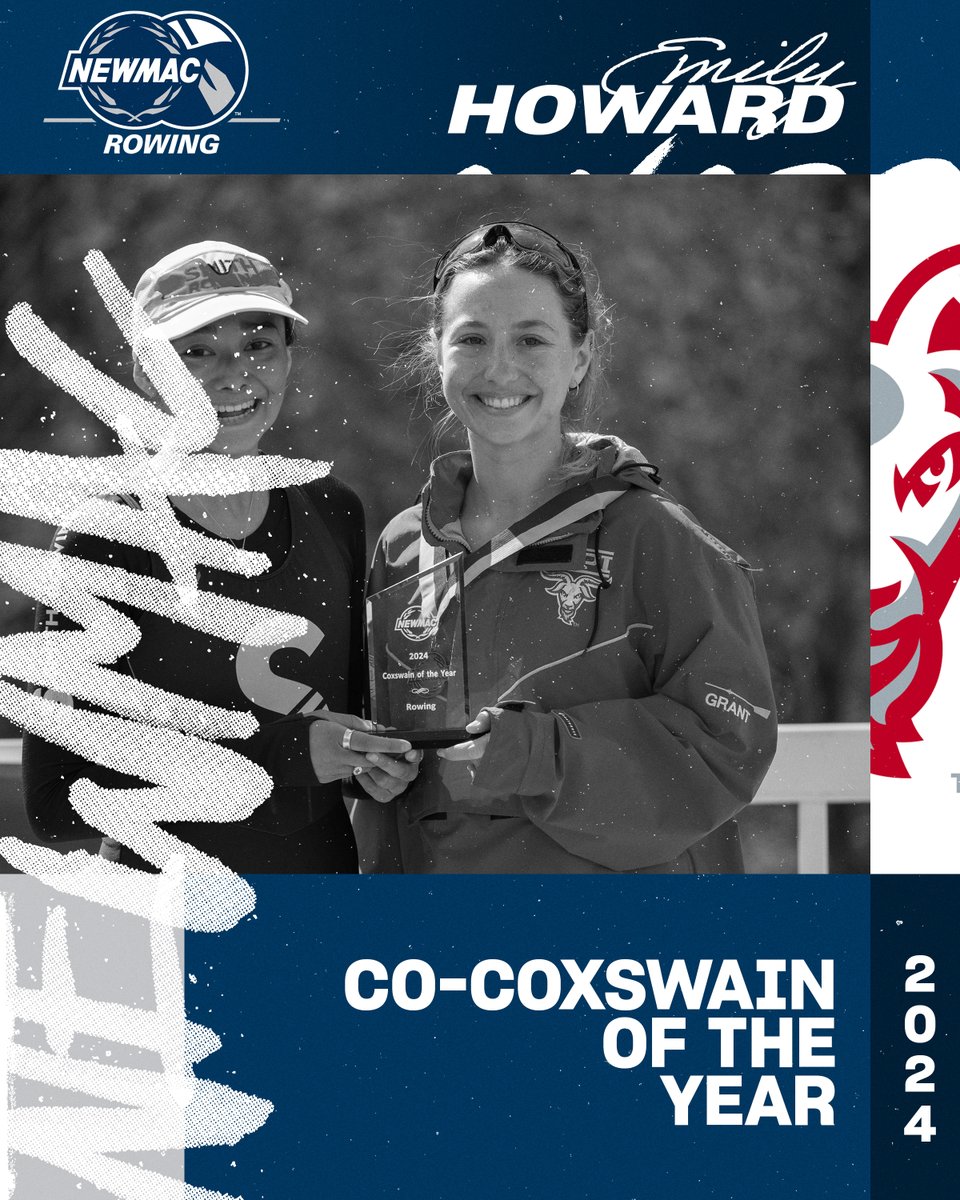 Congratulations to @WPIAthletics Emily Howard, who was voted the 2024 NEWMAC Co-Coxswain of the Year! ⭐ Guided V8 to win at NEWMAC Championship ⭐ Helped WPI to 2nd place at NEWMAC Championship #GoNEWMAC // #WhyD3