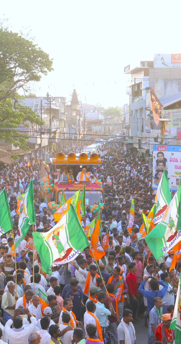 The energetic support in the Haveri Roadshow signifies that Karnataka is all set to elect Modi 3.0.