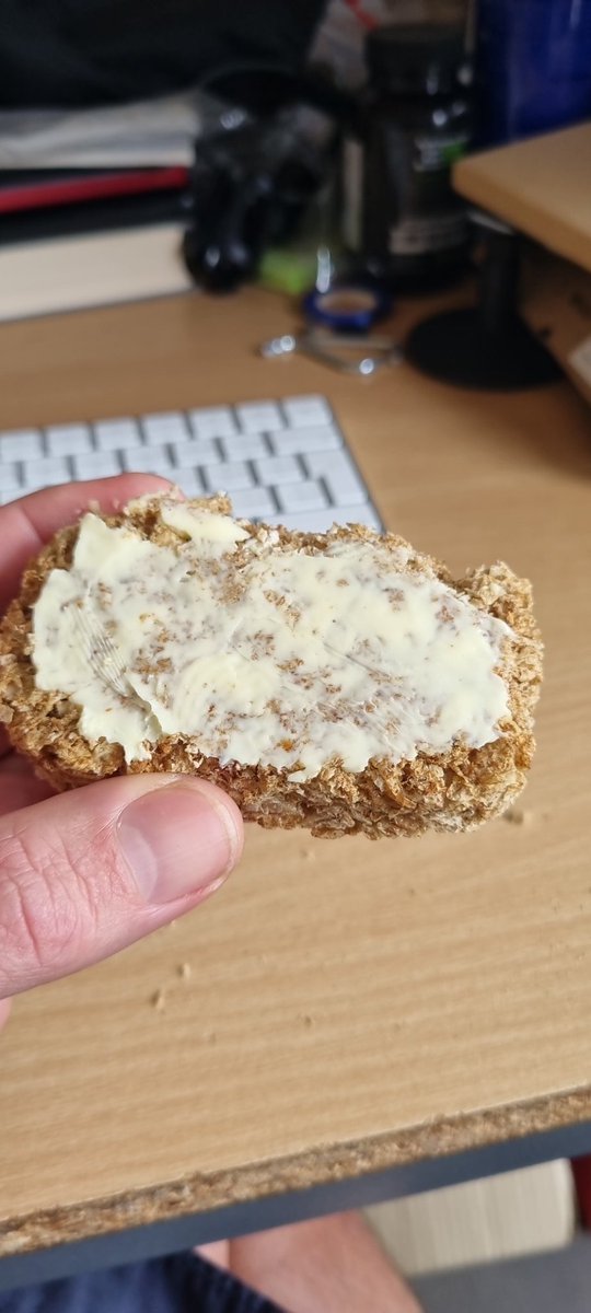 Buttered weetabix. The connoisseur's 4pm snack