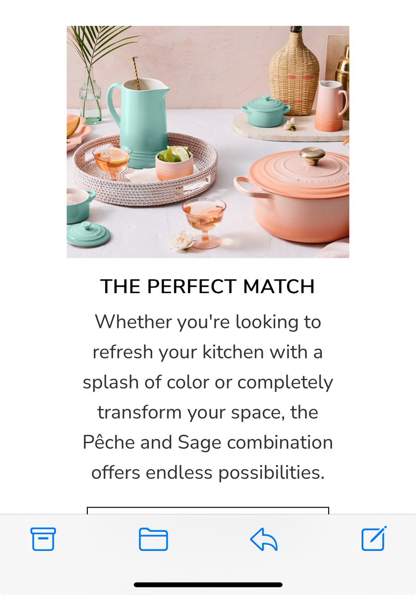 Damn. Just when you thought you were enjoying a perfectly awful Wednesday, Le Creuset has to spoil it with a beautiful new retro Peach color. 

@lecreuset