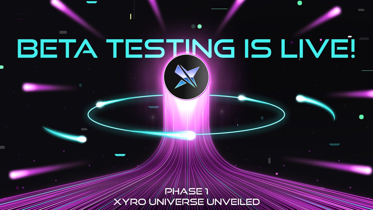 BETA TESTING PHASE 1 IS LIVE! ⚡️

• Jump in with your Whitelist NFT or Referral Code!

• Dive into the action and don’t miss out on our Competitive Airdrop!

Experience the revolution at xyro.io 🔮