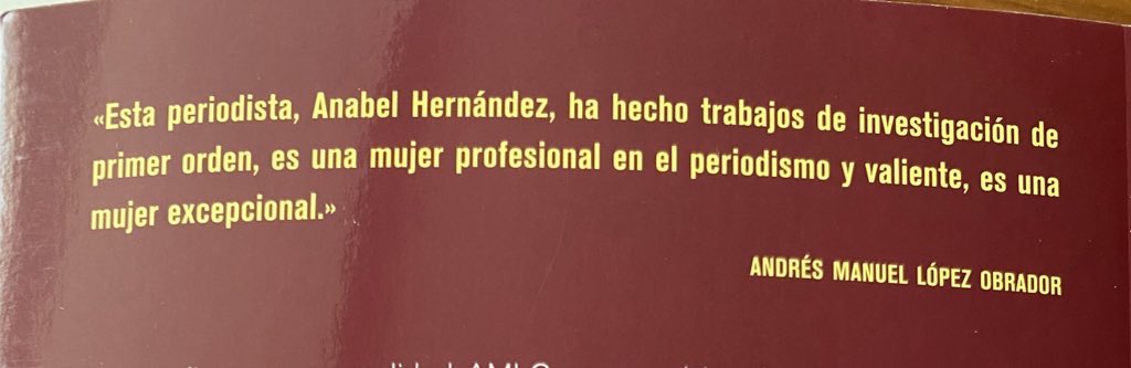 Anabel Hernández sigue siendo la misma periodista de SIEMPRE. 
Es la misma que alababan los moneros domesticados @fisgonmonero,@monerorape y @monerohernandez cuando sus investigaciones ayudaban al discurso y a la narrativa de Morena.

¡Qué raro que @julioastillero no la…