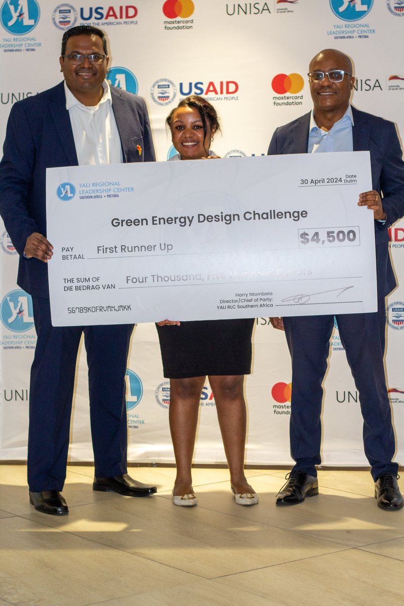 Congratulations to the Green Energy Design Challenge winners! Agnès Virginie Tjahe from Cameroon emerged as top winner, winning $7,500. Kangwa Kasonde from Zambia, secured first runner-up and won $4,500. Jilian Kerubo Ouko from Kenya claimed second runner-up and won $3,000.