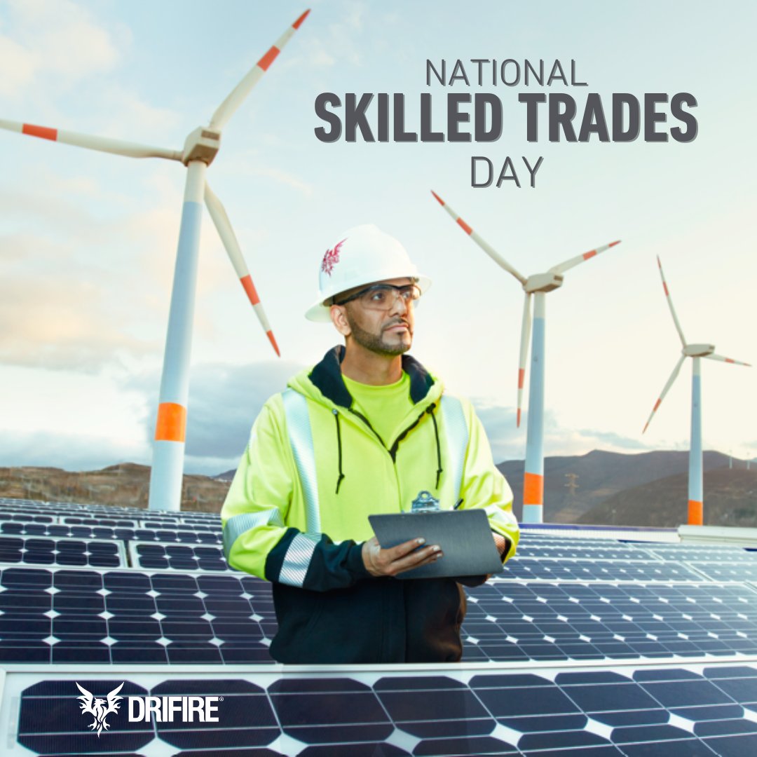 Happy National Skilled Trades Day! 💼🔧 Today, we honor the craftsmanship and dedication of tradespeople who keep our world running smoothly. Your skills build our future. Thank you for all your hard work!

#SkilledTradesDay #DRIFIRE #OwnYourMission