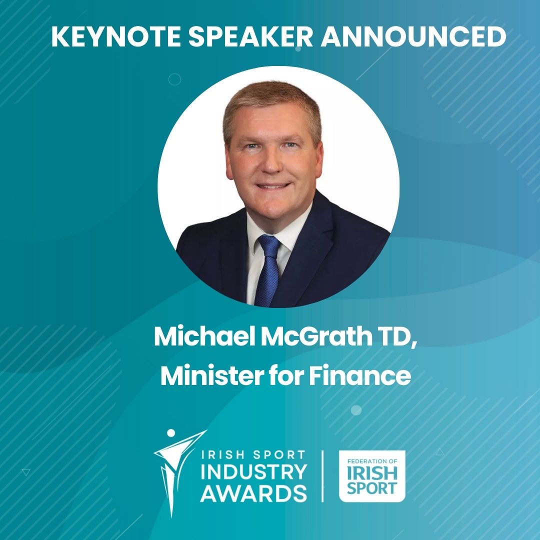 🚨Big News🚨 We are delighted to announce that Michael McGrath, Minister for Finance @mmcgrathtd will be the keynote speaker for the 2024 Irish Sport Industry Awards. ❗Nominations close on Friday ⏰ #SportMatters #ISIA24 irishsport.ie/minister-for-f…