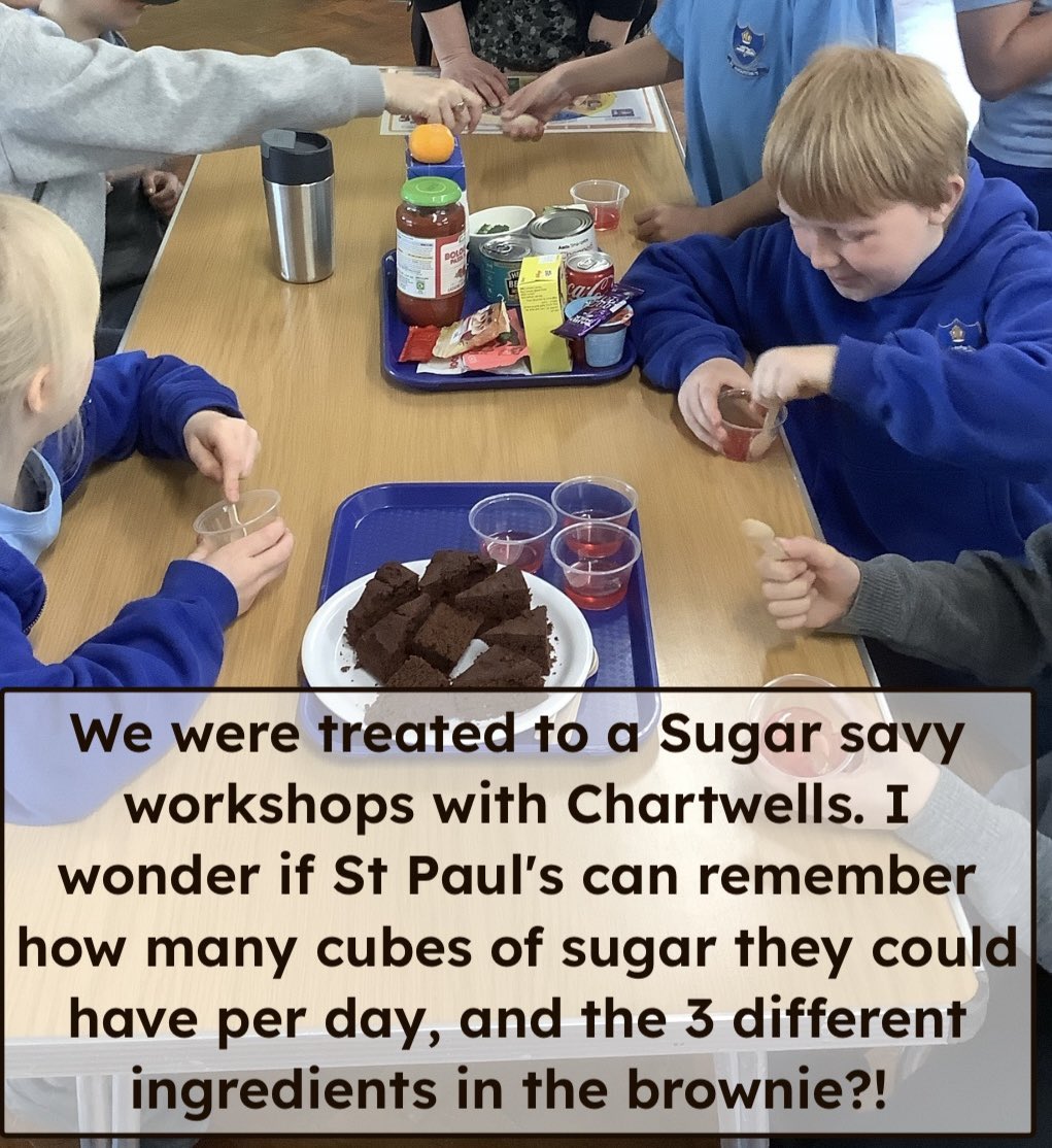 #year3 and #Year4 were treated to a workshop lead by our catering company @Chartwells_UK They heard about healthy diets and sugar. Special thanks to Louise for delivering the workshops. @kcsp_academies @RC_Southwark @rcaoseducation