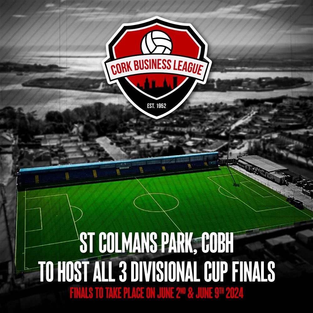 BREAKING We are BACK in Cobh for 3 more finals! ❤️ 1️⃣ CBL Second Division Cup Final @ 11am Sunday June 2nd 2️⃣ CBL Frank Linehan First Division Cup Final @ 2:30pm Sunday June 2nd 3️⃣ CBL Jackie O’Driscoll Premier Division Cup Final @ 11am Sunday June 9th!