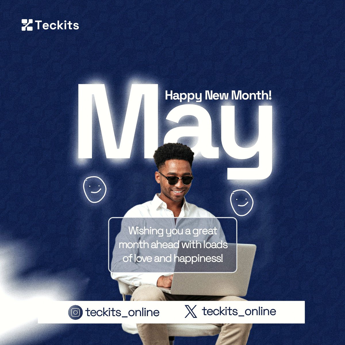 From us at Teckits, Happy New Month 
🥰🎉
Wishing you the very best!!!

Send us a DM for enquiries to or to place an order!!!!
#teckits #teckits_online #HNM #branding #techequipments #techservices