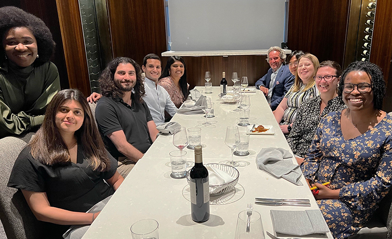 The Career Development Office hosted a dinner with John R. Harper, PhD ’81, the recipient of the 2024 Distinguished Alumnus Award, and current students on Monday, April 29! Harper shared details from his career and it was inspiring! Thank you, @DrJohnHarper! #WeAreGSBS