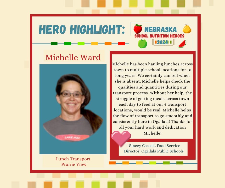 Shoutout to Westbrook Elementary and Prairie View! They're our nutritional heroes of the day. Thank you for making a difference every day. Let's cheer them on! 🎉 See more: bit.ly/2024heroes. #SchoolLunchHero